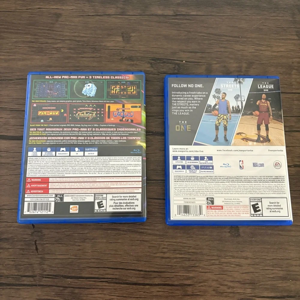 Two PS4 Game Pac-Man Championship Edition 2 + The Arcade Game Series NBA Live 18